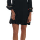 Dolce & Gabbana Crystal Green Stretch A-Line Short Dress