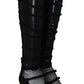 Dolce & Gabbana Black Suede Stretch Straps