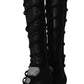 Dolce & Gabbana Black Suede Stretch Straps