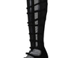 Dolce & Gabbana Black Suede Stretch Straps
