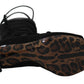 Dolce & Gabbana Black Suede Stretch Straps