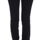 Cavalli Black Cotton Stretch Slim Skinny Fit Jeans