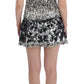 Dolce & Gabbana Crystal Silver Runway Handmade Dress