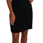 Dolce & Gabbana Black Floral Cut Out Pattern Coctail Dress