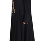 Dolce & Gabbana Black Silk Stretch Gold Crystal Dress