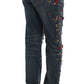 Dolce & Gabbana Crystal Roses Heart Embellished Jeans