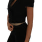 Dolce & Gabbana Black Short Croped Blazer Jacket