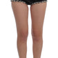 Dolce & Gabbana Black Crystal Sequined Mini Shorts
