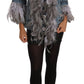 Dolce & Gabbana Denim Jacket Feathers Embellished Buttons
