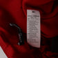 Dolce & Gabbana Red Silk Crystal Roses Shorts