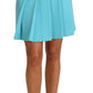Dolce & Gabbana Light Blue Crystal Wool A-line Pleated Skirt