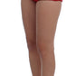 Dolce & Gabbana Red Silk Roses Sicily Shorts