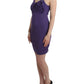 John Galliano Purple jersey dress