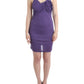 John Galliano Purple jersey dress