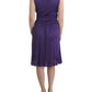 John Galliano Purple sheath dress
