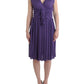John Galliano Purple sheath dress