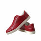 Dolce & Gabbana Shoes Red Portofino Leather Low Top Mens Sneakers