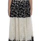 Dolce & Gabbana Floral Lace Ricamo Long Ball Maxi Dress