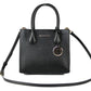 Michael Kors Mercer Medium Leather Messenger Crossbody Handbag (Black Solid)