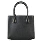 Michael Kors Mercer Medium Leather Messenger Crossbody Handbag (Black Solid)