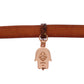 Nialaya CZ Hamsa Eye 18K Gold 925 Silver Bracelet