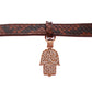 Nialaya CZ Hamsa Eye 18K Gold 925 Silver Bracelet