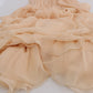 Dolce & Gabbana Beige Silk Ball Gown Full Length Dress