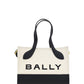 Bally White and Black Leather Mini Handbag