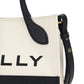 Bally White and Black Leather Mini Handbag