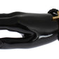 Nialaya Matte Onyx Stone Gold CZ Cross 925 Silver Bracelet