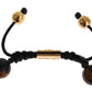 Nialaya CZ Brown Tigers Eye 925 Silver Bracelet