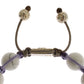 Nialaya Purple CZ Howlite 925 Silver Bracelet