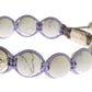 Nialaya Purple CZ Howlite 925 Silver Bracelet