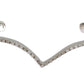 Nialaya Skyfall CZ 925 Silver Bangle Bracelet