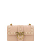 PINKO Pink Leather Mini Love One Shoulder Bag