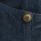 Cavalli Blue corduroy pencil skirt