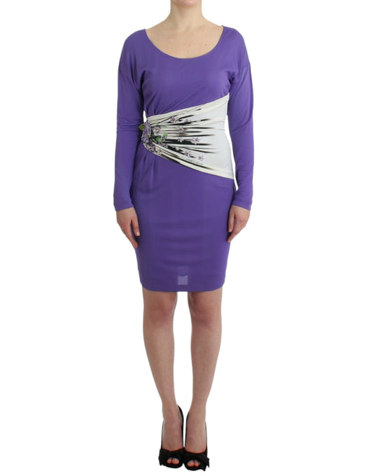 Cavalli Purple longsleeved dress