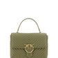 PINKO Green Calf Leather Love Lady Handbag