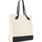 Bally White and Black Leather Tote Shoulder Bag