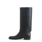 Burberry Buckle Embellished Leather Black Boots