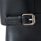 Burberry Buckle Embellished Leather Black Boots
