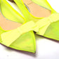 Christian Louboutin Fluro Yellow Flat Point Toe Shoe