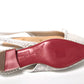 Christian Louboutin White Perforated Printed Flat Point Toe Shoe