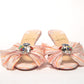 Christian Louboutin Multicolor Kitten Heel Studded Flat Shoes