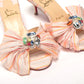 Christian Louboutin Multicolor Kitten Heel Studded Flat Shoes