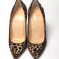 Christian Louboutin Multi/Black Leopard Kate 100 Pony Heel