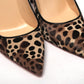 Christian Louboutin Multi/Black Leopard Kate 100 Pony Heel