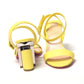Christian Louboutin Citronnade/Nickel Tournikouna 55 Nappa Sandal