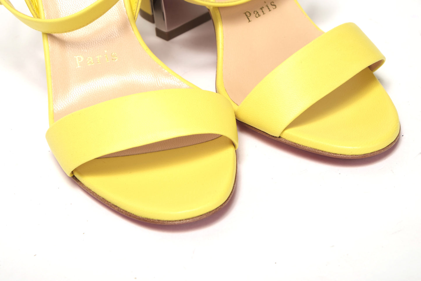 Christian Louboutin Citronnade/Nickel Tournikouna 55 Nappa Sandal