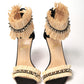 Christian Louboutin Black/Savane Black/Natural Poupedou 100 Calf Heel